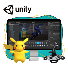 Мир игр на Unity 2D на популярном движке + AI-помощники - КИБЕРшкола программирования для детей, компьютерные курсы для школьников, начинающих и подростков - KIBERone г. Ангарск