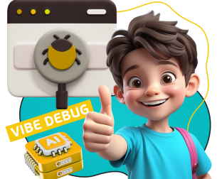 Тестирование & Vibe Debug. Охотники за багами - КИБЕРшкола программирования для детей, компьютерные курсы для школьников, начинающих и подростков - KIBERone г. Ангарск