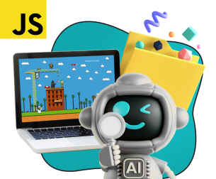 Язык программирования JavaScript + AI. Проектное обучение + геймификация + AI-помощники - КИБЕРшкола программирования для детей, компьютерные курсы для школьников, начинающих и подростков - KIBERone г. Ангарск